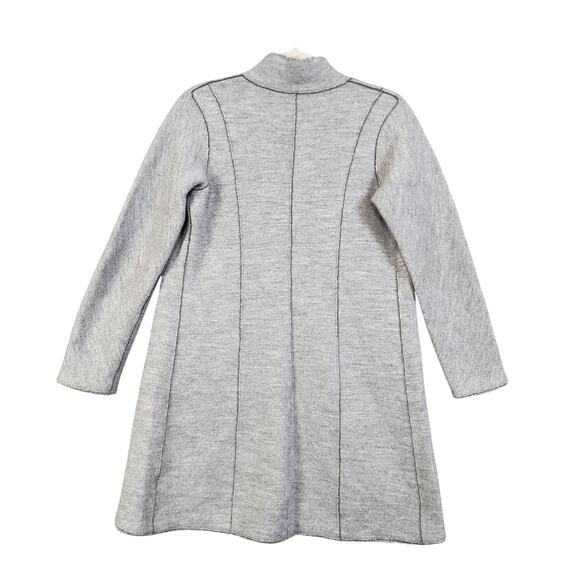 Eileen Fisher Womens Merino Wool Open Front Cardigan Size Small Gray Thick Warm - Picture 7 of 11